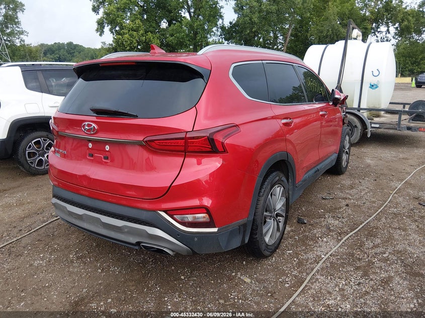 Vin: 5nms53adxlh277840, lot: 45830366, hyundai santa fe limited 20204
