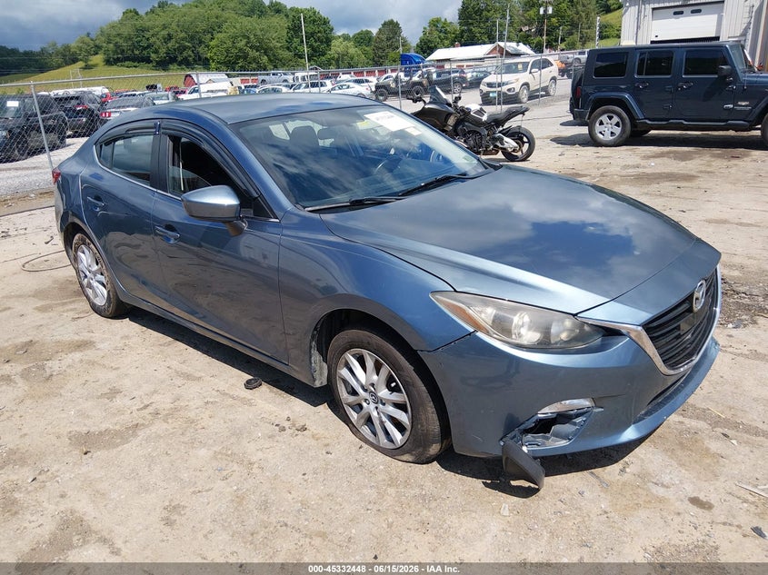 Vin: jm1bm1v78e1193542, lot: 45830384, mazda mazda3 i touring 20141