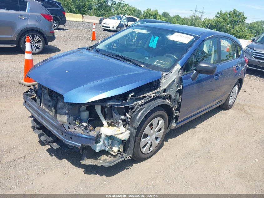 Vin: jf1gpaa66g8331234, lot: 45830455, subaru impreza 2.0i 20162