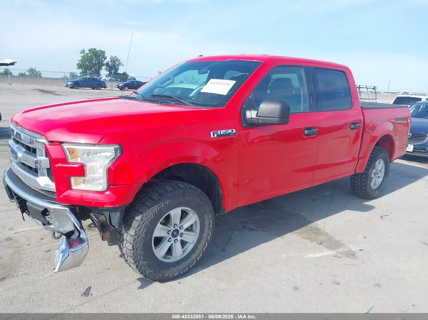 Vin: 1ftew1ef6hkd63913, lot: 45830487, ford f-150 xlt 20172