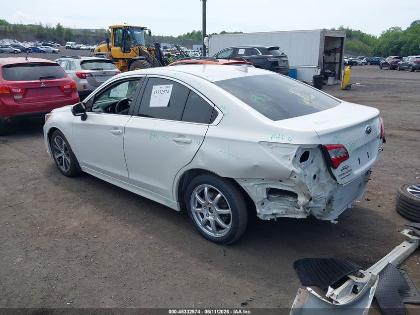 Vin: 4s3bnan62h3030138, lot: 45830510, subaru legacy 2.5i limited 20173