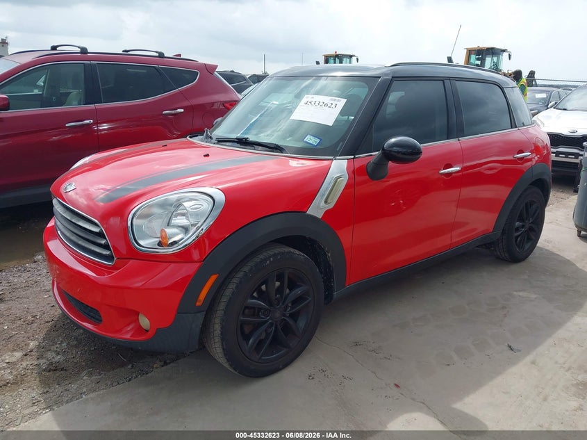 Vin: wmwzb3c53cwm29707, lot: 45830559, mini cooper countryman 20122