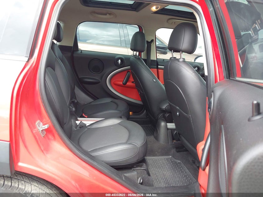 2012 Mini 1.6 Mini Cooper Countryman red Lot 111045332623 Vin WMWZB3C53CWM29707