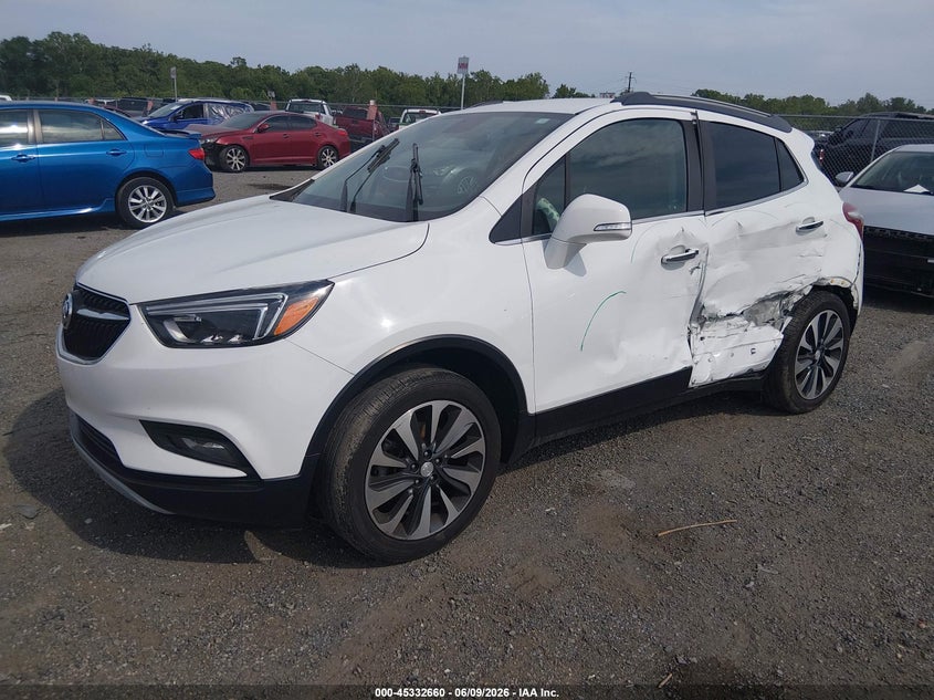 Vin: kl4cjcsm3kb904261, lot: 45830596, buick encore fwd essence 20192