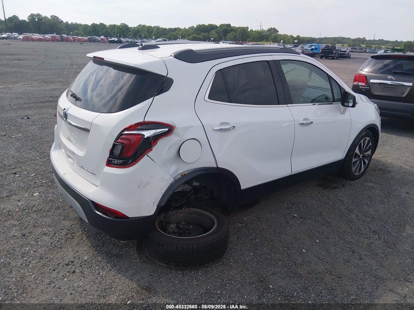 Vin: kl4cjcsm3kb904261, lot: 45830596, buick encore fwd essence 20194