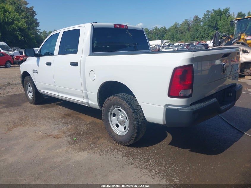 Vin: 1c6rr7kg0hs551780, lot: 45830629, ram 1500 tradesman  4x4 5'7 box 20173