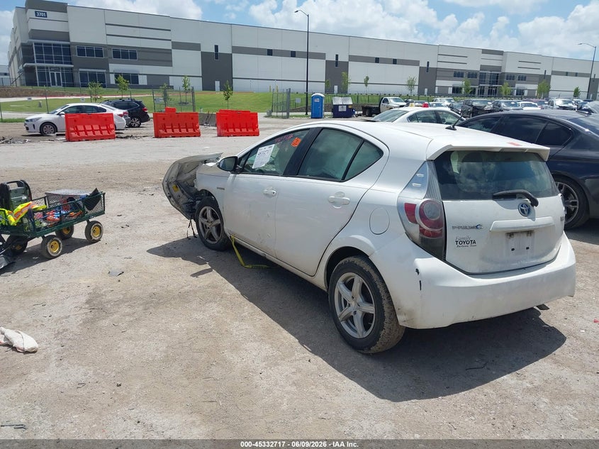 Vin: jtdkdtb33e1561400, lot: 45830653, toyota prius c one 20143
