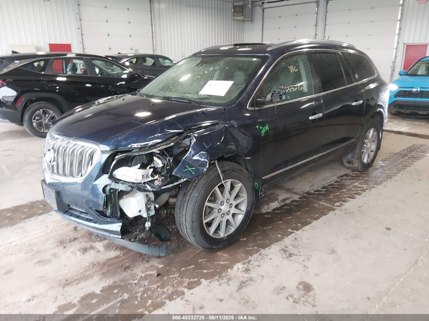 Vin: 5gakvbkd0hj310386, lot: 45830664, buick enclave leather 20172