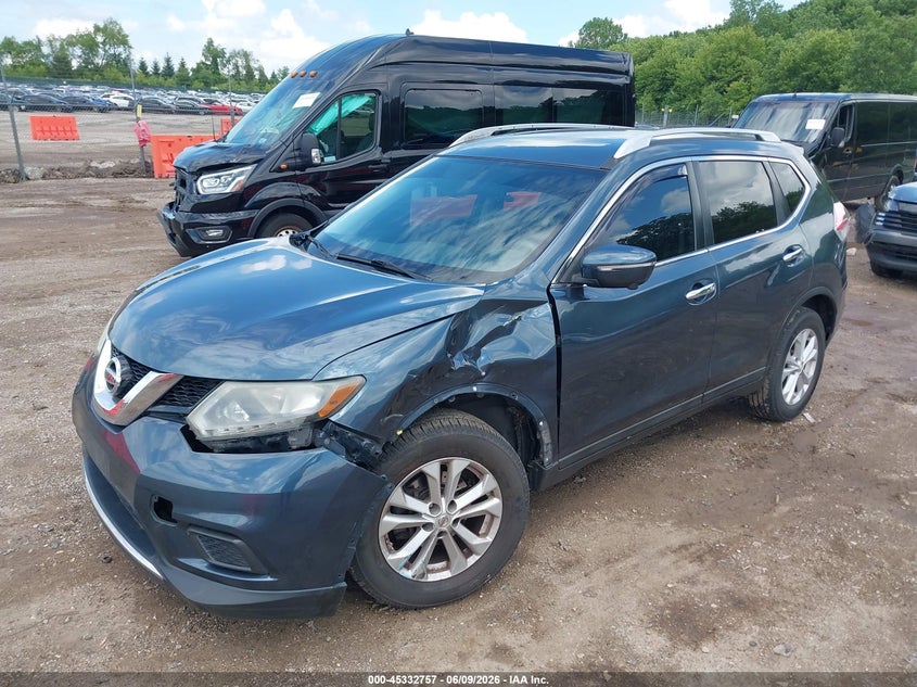 Vin: 5n1at2mv6ec801580, lot: 45830693, nissan rogue s/sl/sv 20142