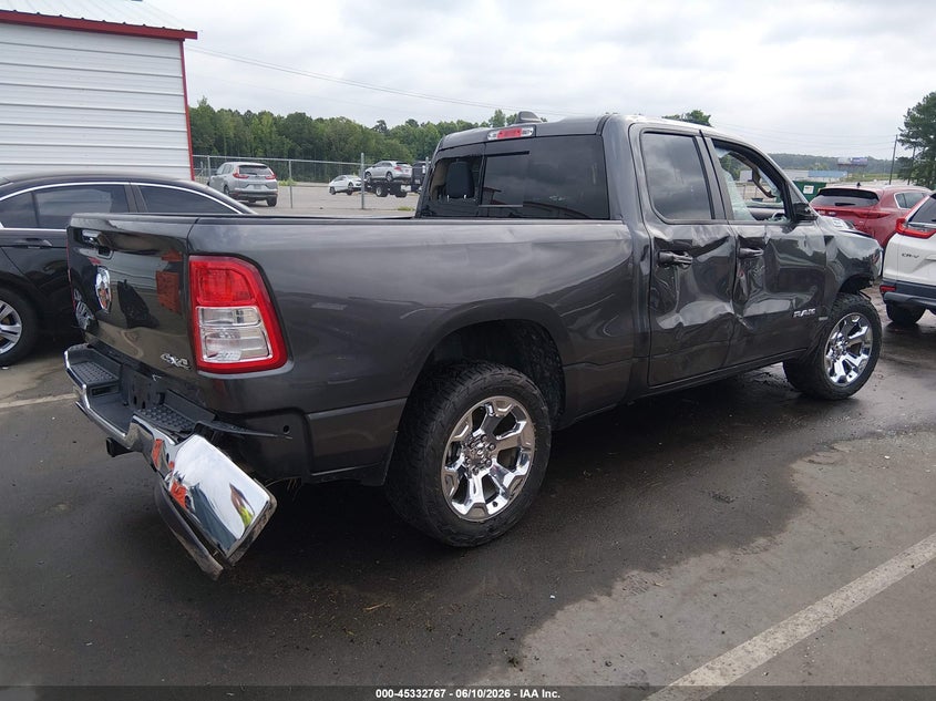 Vin: 1c6srfbt5ln316162, lot: 45830703, ram 1500 big horn  4x4 6'4 box 20204