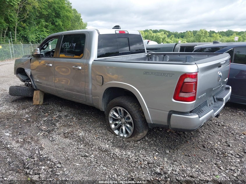 Vin: 1c6srfjt2mn779945, lot: 45830730, ram 1500 laramie  4x4 5'7 box 20213