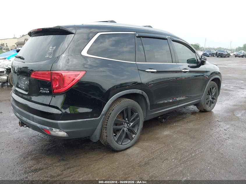 Vin: 5fnyf6h01gb119065, lot: 45830752, honda pilot elite 20164