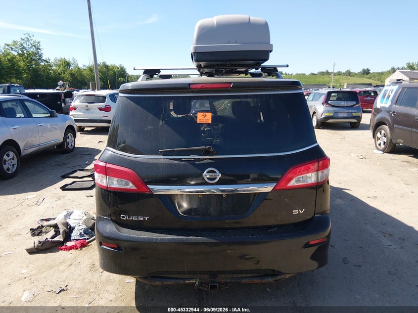 2014 Nissan Quest Sv VIN: JN8AE2KP5E9101098 Lot: 45332944