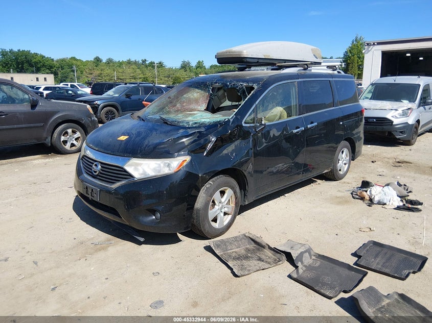 Vin: jn8ae2kp5e9101098, lot: 45830880, nissan quest sv 20142