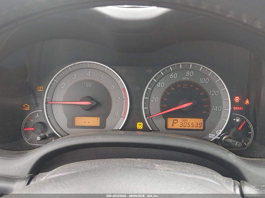 2010 TOYOTA COROLLA SEDAN 1.8L I-4 DOHC, VVT, 132HP