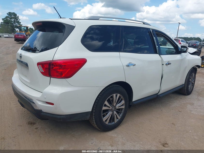 Vin: 5n1dr2mm5jc654097, lot: 45830897, nissan pathfinder sv 20184
