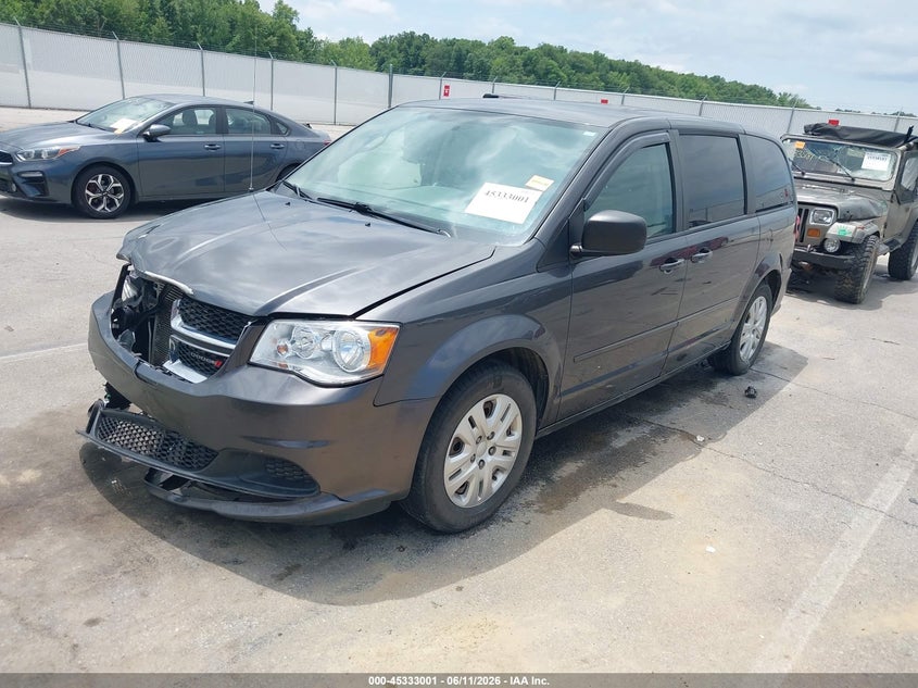 Vin: 2c4rdgbg3gr314529, lot: 45830937, dodge grand caravan se 20162