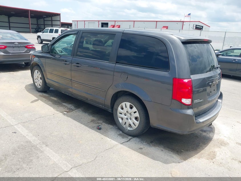 Vin: 2c4rdgbg3gr314529, lot: 45830937, dodge grand caravan se 20163