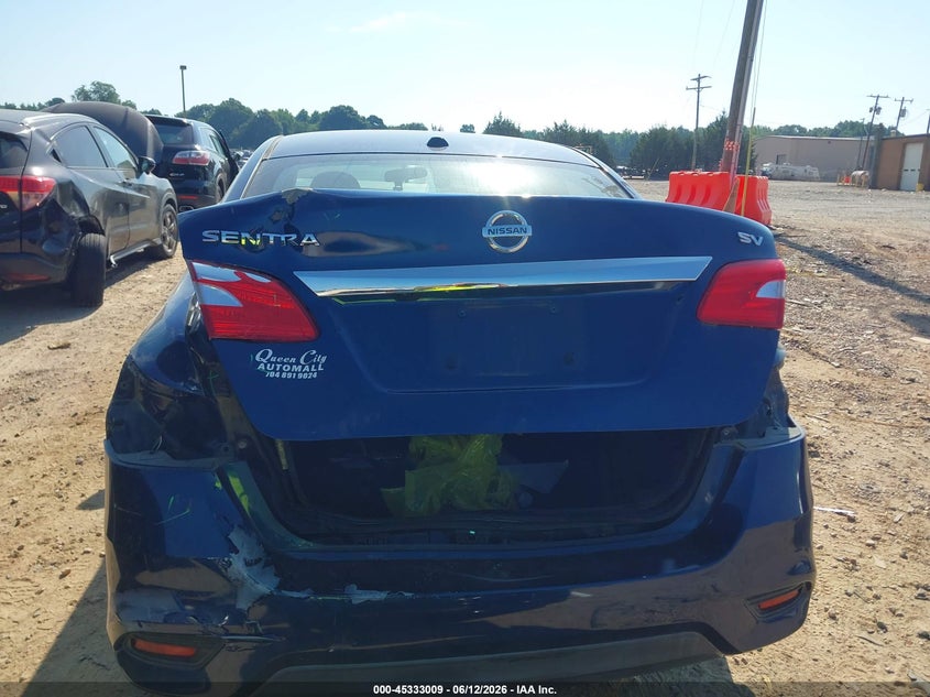 2018 Nissan Sentra Sv VIN: 3N1AB7AP8JL620704 Lot: 45333009