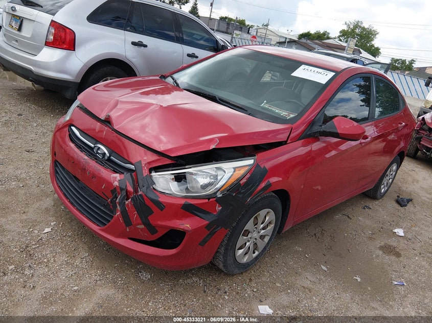 Vin: kmhct4ae1fu831039, lot: 45830957, hyundai accent gls 20152