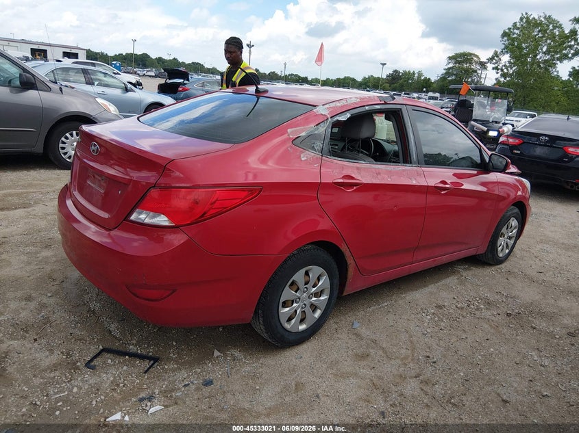 Vin: kmhct4ae1fu831039, lot: 45830957, hyundai accent gls 20154