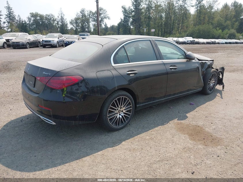 Vin: w1kaf4hbxsr288842, lot: 45830991, mercedes-benz c 300 20254