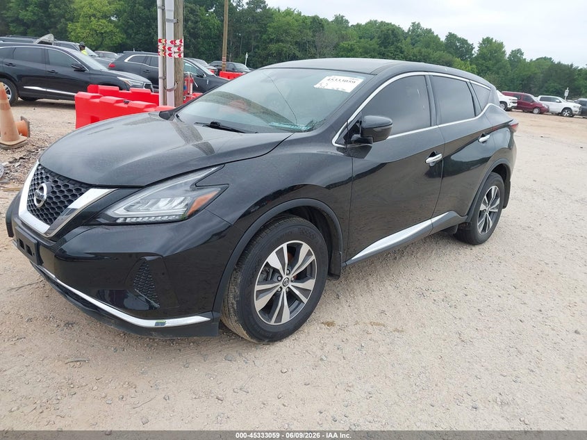 Vin: 5n1az2as2ln174354, lot: 45830995, nissan murano s intelligent awd 20202