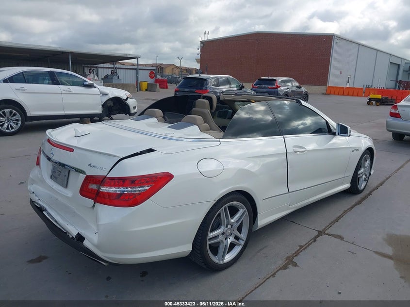 2013 MERCEDES-BENZ E-KLASSE CABRIO 4.6L V-8 DI, DOHC, VVT, TURBO, 402HP