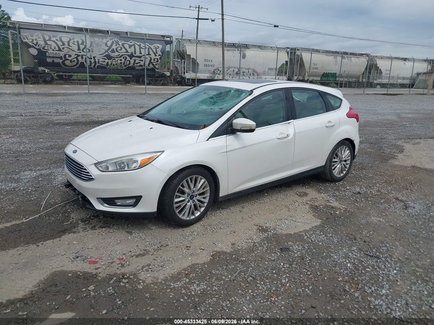 Vin: 1fadp3n28hl305738, lot: 45831361, ford focus titanium 20172