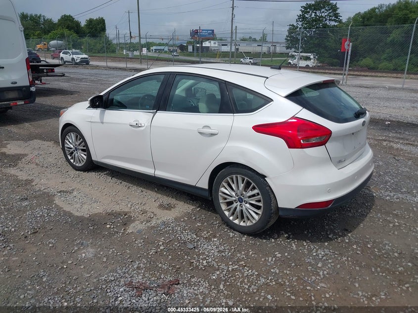 Vin: 1fadp3n28hl305738, lot: 45831361, ford focus titanium 20173