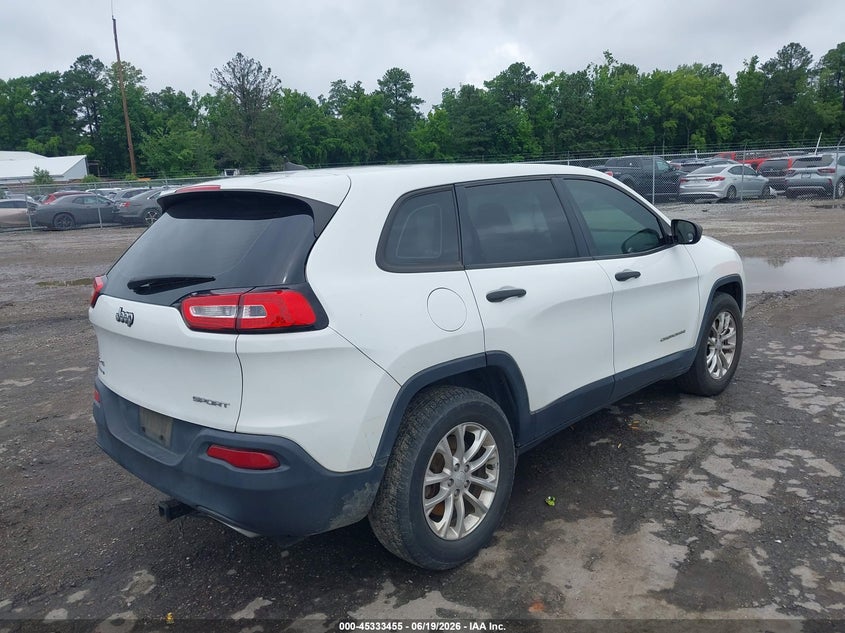 2017 JEEP CHEROKEE SPORT UTILITY VEHICLE 3.2L V-6 DOHC, 271HP