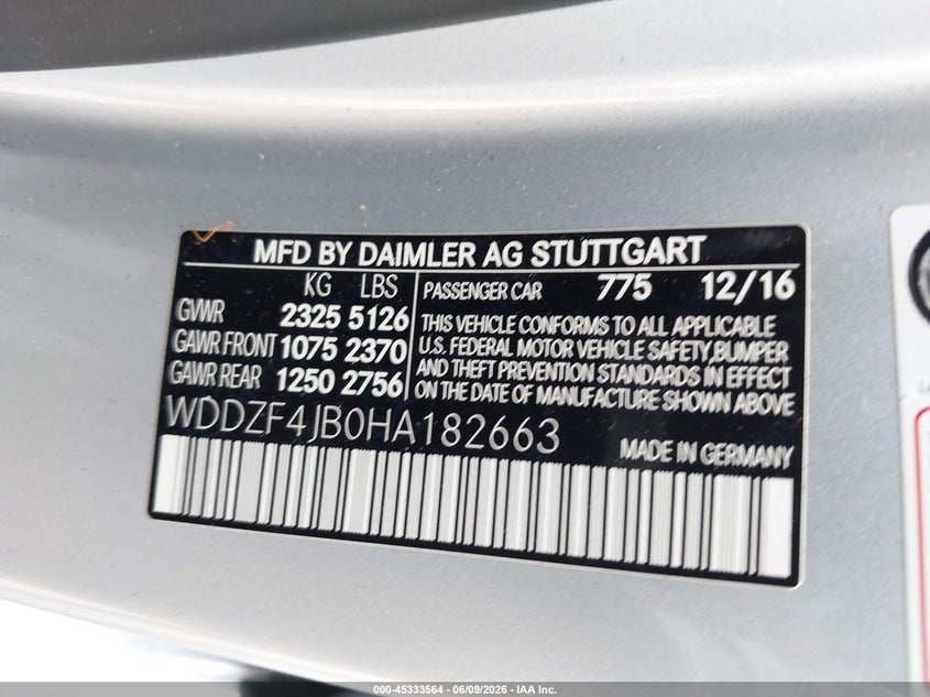 2017 MERCEDES-BENZ E 300 — Photo 9