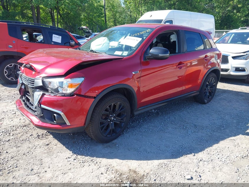 Vin: ja4ar3au4hz054013, lot: 45831506, mitsubishi outlander sport 2.0 le 20172