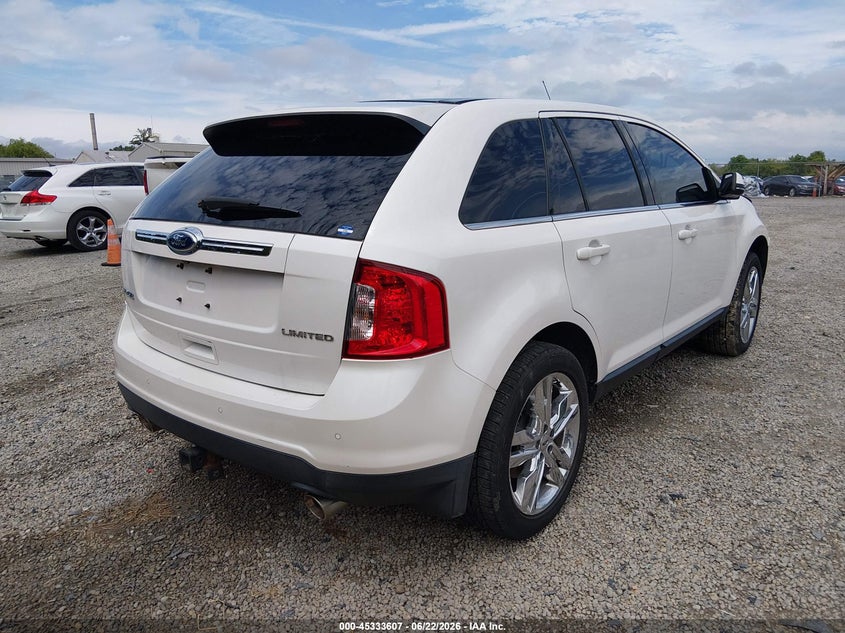 Vin: 2fmdk3kc9cba02638, lot: 45831544, ford edge limited 20124