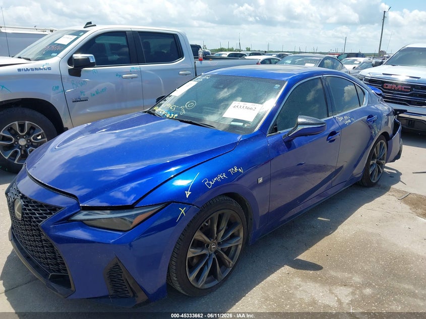 Vin: jthgz1b24n5050112, lot: 45831598, lexus is 350 f sport 20222
