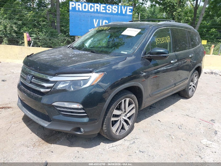 Vin: 5fnyf6h99gb025854, lot: 45831706, honda pilot touring 20162