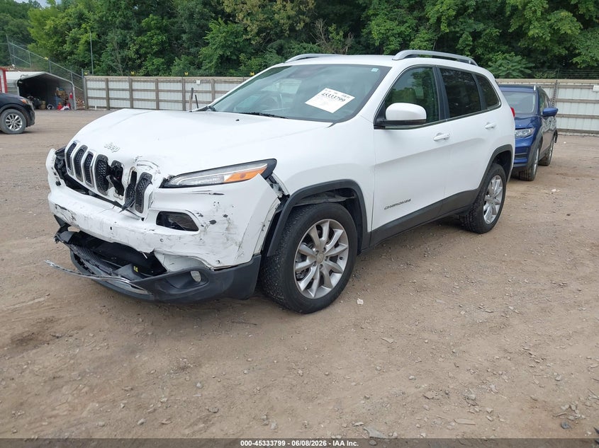 Vin: 1c4pjlds6hw602905, lot: 45831735, jeep cherokee limited fwd 20172