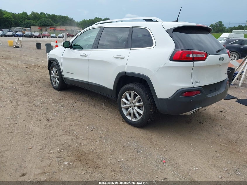 Vin: 1c4pjlds6hw602905, lot: 45831735, jeep cherokee limited fwd 20173