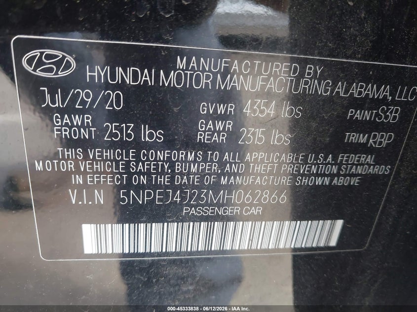 2021 HYUNDAI SONATA SEL PLUS — Фото 9