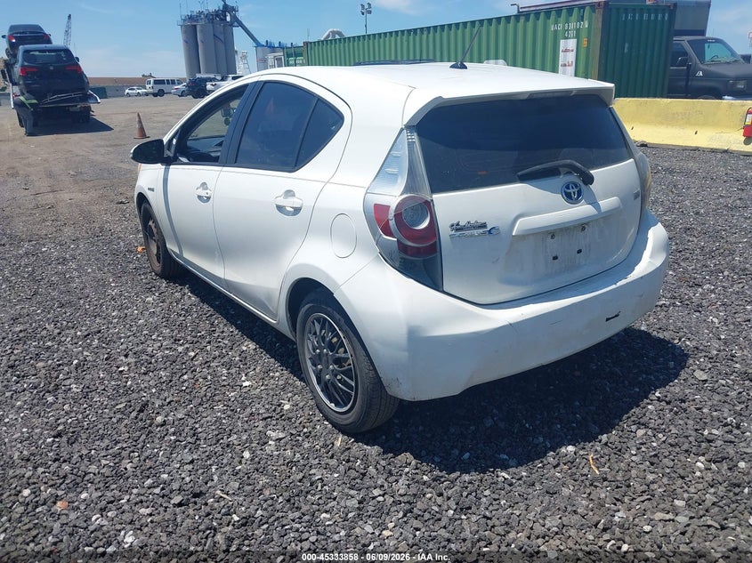 Vin: jtdkdtb35d1043447, lot: 45831793, toyota prius c two 20133