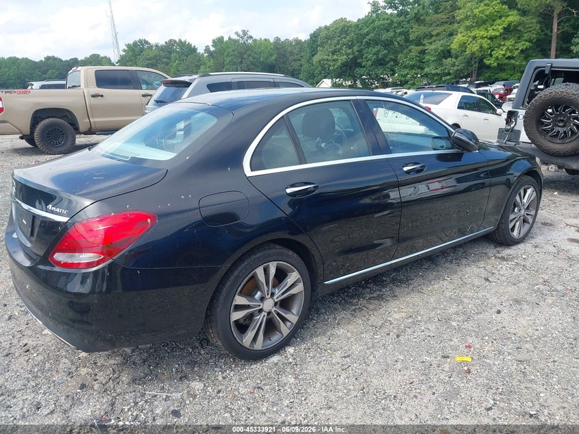 Vin: 55swf4kb0gu148920, lot: 45831857, mercedes-benz c 300 4matic 20164