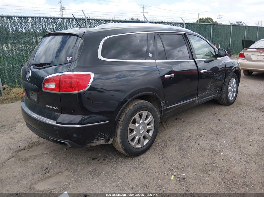 Vin: 5gakrbkd9ej336758, lot: 45832004, buick enclave leather 20144