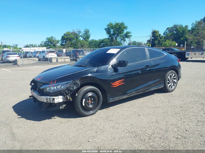 Vin: 2hgfc4b00jh300125, lot: 45832032, honda civic lx-p 20182