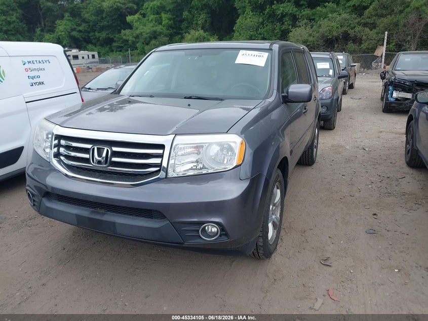 Vin: 5fnyf4h59fb014563, lot: 45832042, honda pilot ex-l 20152