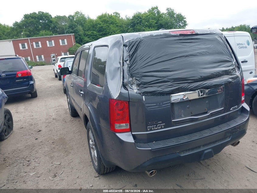 Vin: 5fnyf4h59fb014563, lot: 45832042, honda pilot ex-l 20153