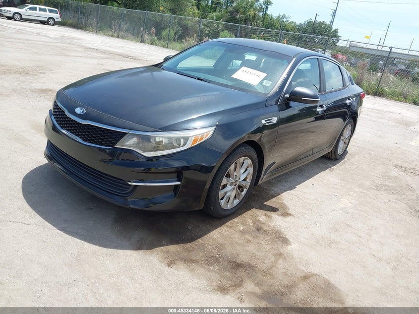 Vin: 5xxgt4l36gg003271, lot: 45832082, kia optima lx 20162