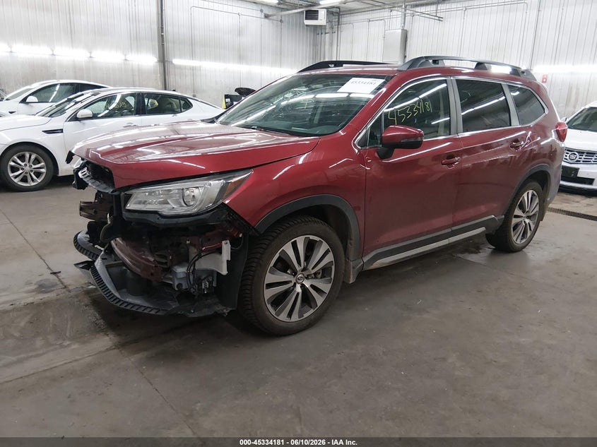 Vin: 4s4wmajd7l3424781, lot: 45832117, subaru ascent limited 20202