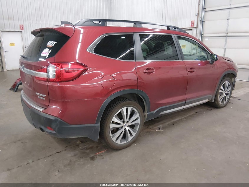 Vin: 4s4wmajd7l3424781, lot: 45832117, subaru ascent limited 20204