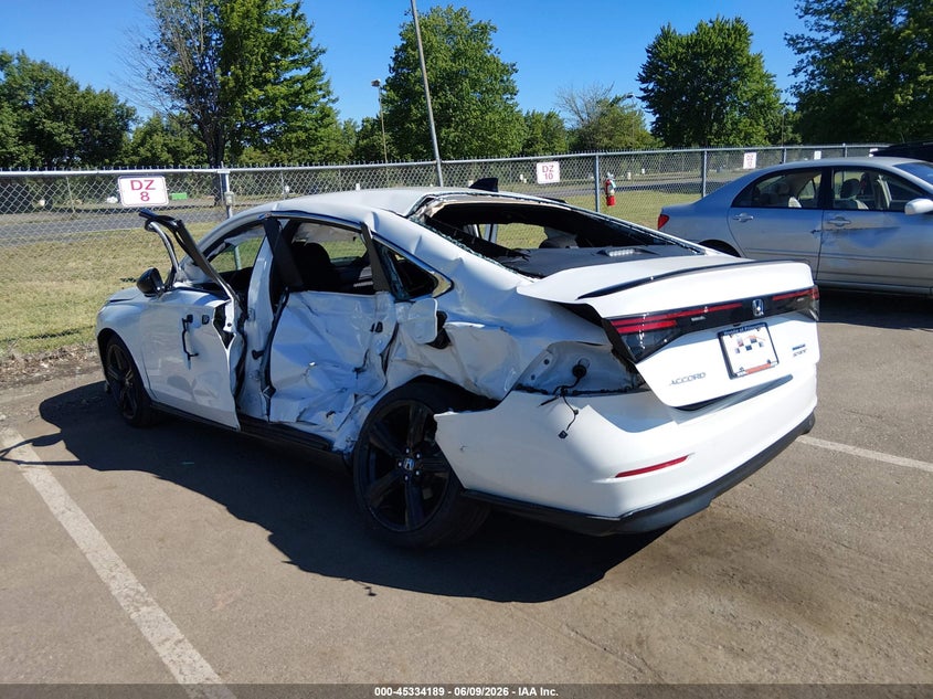 Vin: 1hgcy2f57ra008822, lot: 45832125, honda accord hybrid sport 20243
