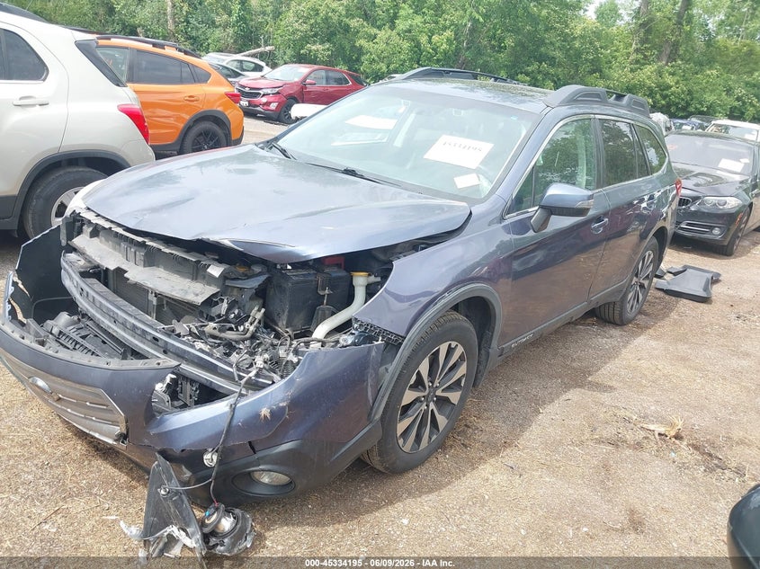 Vin: 4s4bsancxf3310641, lot: 45832131, subaru outback 2.5i limited 20152
